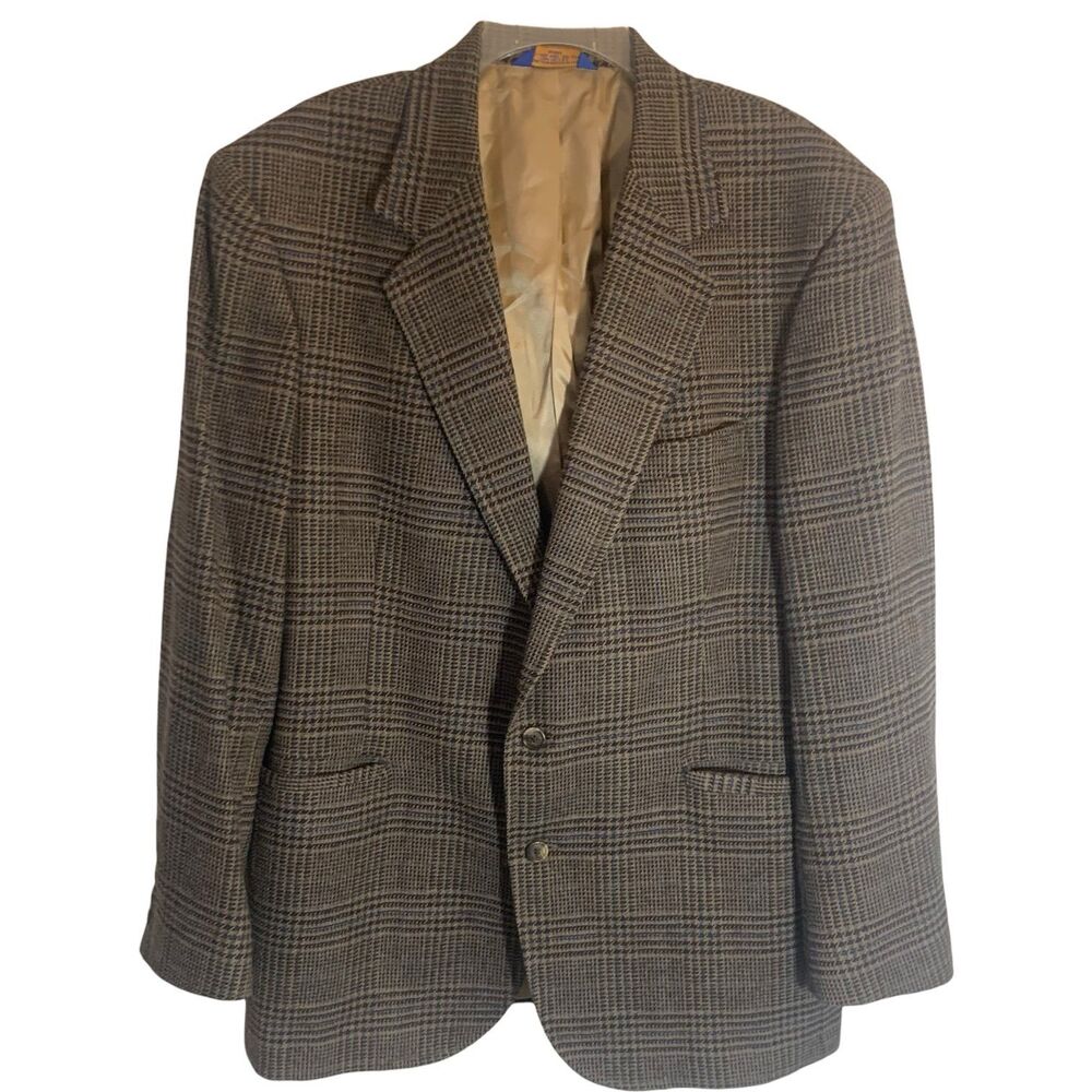 Pendleton Classic Wool Blazer Houndstooth Plaid B… - image 2